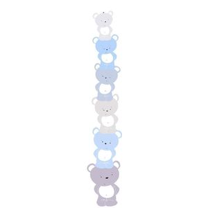 ACROBATISCHE BEERTJES BEHANG | Kinderkamer - blauw grijs wit - A.S. Création Little Love