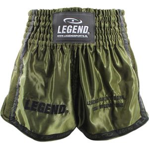 Kickboks Broekje Army Green Kids/Volwassenen L