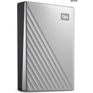 RFWR® Draagbare externe harde schijf 4 TB - USB-C, compatibel met PC, Xbox en PS4, met 256-bits AES-hardwareversleuteling