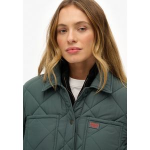 Superdry - Tussenjas - Donkergroen - Gewatteerde Jas