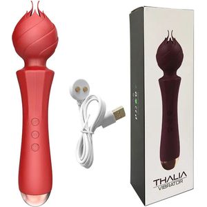 Thalia - Wand Vibrator - Waterdicht & Super krachtig - Clitoris Stimulator & G Spot Vibrator - Vibrators voor Vrouwen - Vibrators - Sex Toys voor Koppels - Seks Speeltjes - Seks Toys voor Vrouwen