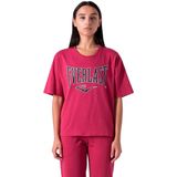 Everlast Oversize Logo T-shirt Met Korte Mouwen Roze XS Vrouw