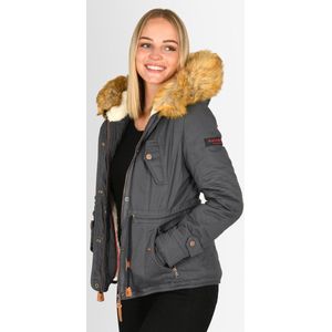 Navahoo - Pearl - Dames Winterjas - Korte Parka - Warm - Teddyvoering