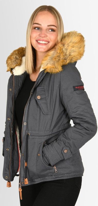 Navahoo - Pearl - Dames Winterjas - Korte Parka - Warm - Teddyvoering