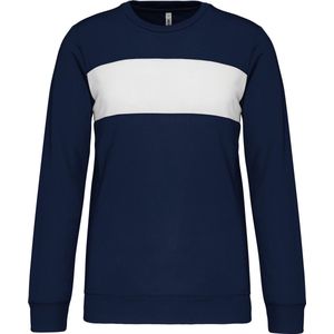 Herensweater met lange mouwen 'Proact' Navy/White - M