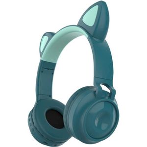 Koptelefoon Kinderen - Kinder Headset - Koptelefoon met Bluetooth - Zachte Oorkussens Koptelefoon voor Kinderen - blauw