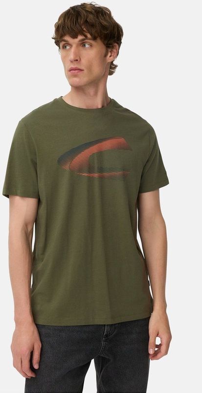 camel active - T-shirt - Bosgroen - Duurzaam Biologisch Katoen