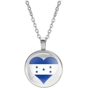 Ketting Glas - Hart Vlag Honduras