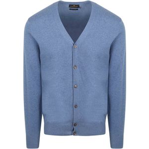 Steppin' Out Vest Cotton Cashmere Blauw - Maat 3XL - Heren