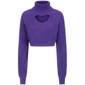 Banned - Eira Gebreide trui - M - Paars