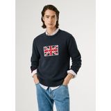 Pepe Jeans - Patrick - Trui - Marineblauw - Katoen