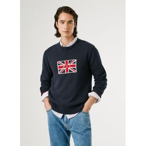 Pepe Jeans - Patrick - Trui - Marineblauw - Katoen