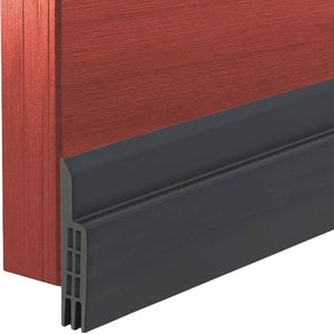 Tochtstopper voor Deuren - Zelfklevende Deurafdichting met Geluidsisolatie - 5 x 100 cm - Zwart