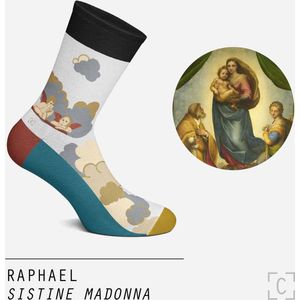 Heel Tread Sixtijnse Madonna - Sokken - schilderij - bruin - 41-46