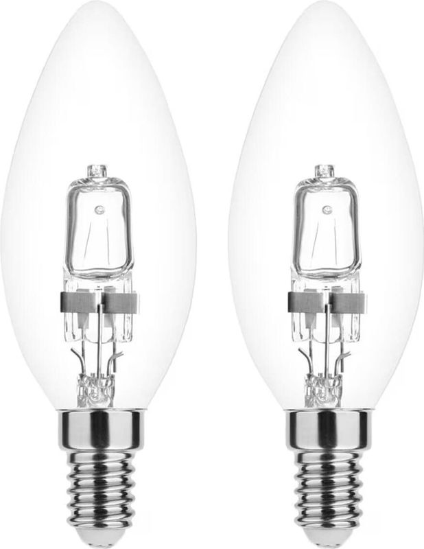 Modee E14 Halogeen Lamp - Dimbaar - Warm Wit - 28W ECO - 370 lumen - 2 stuks
