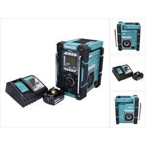 Makita - DMR 301 - Snoerloze Bouwplaatsradio - DAB / DAB+ / Bluetooth - Inclusief Accu 4.0 Ah en Lader