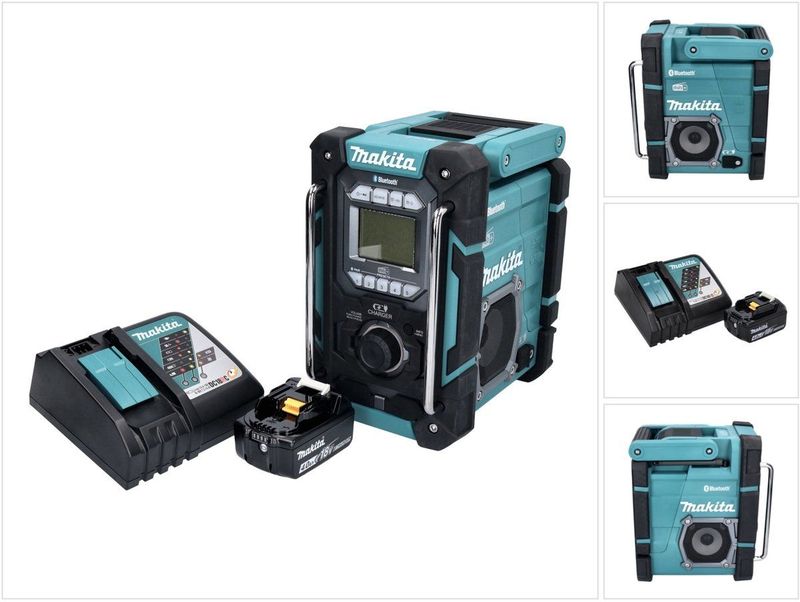 Makita - DMR 301 - Snoerloze Bouwplaatsradio - DAB / DAB+ / Bluetooth - Inclusief Accu 4.0 Ah en Lader