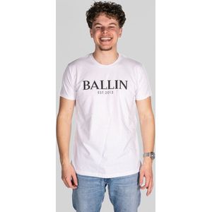 Ballin - Basic Tee - T-shirt - Wit - Korte Mouwen - Ronde Hals