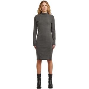G-star - Washed Slim Rib - Korte Jurk - Met Lange Mouwen