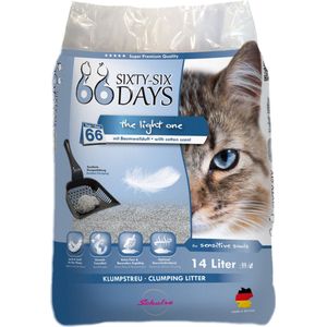 66 Days Coton Light Katoenbloemen Geur - Kattenbakvulling - 14 l