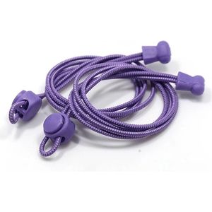 Elastische Lock Veters – Sport veters – 1 paar - Schoenen Sneakers – Paars