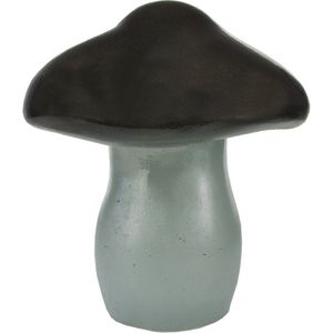 Toady decoratieve paddenstoel in antraciet gemaakt van robuust ficonstone, maat S - U1015-30-42