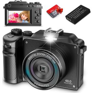 Hojocojo® Digitale Camera - Foto Camera - Camera - Fotocamera - Digitale Camera Compact - Handycam - Fototoestel - Digitale Fototoestel - Digitale Camera Toestel - Videocamera - Vlog Camera - Fototoestel Digitaal