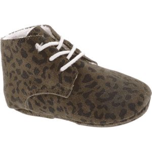 Little Indians Babyschoenen High Top Leopard Zachtroze Maat 21