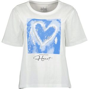 Blue Seven dames shirt - shirt dames - 105777 - wit met blauw print - maat 36