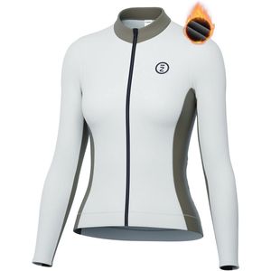 Dames Fietsshirt Lange Mouwen Winter Fleece