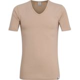 Gotzburg heren T-shirt slim fit V-hals 95/5 (1-pack), stretch ondershirt, huidskleur