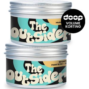 doop The Outsider 2X 100ml - Wax - Voordeelverpakking - Haarverzorging - Super Sterke Hold - Shaping Mud