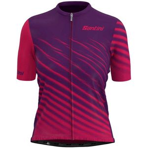 Santini - Astro - Korte Mouw Wielertrui - Paars - Dames