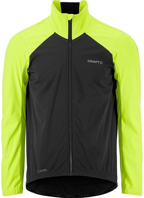 Craft - Core Subz 2 - Winter Fietsjack - Slate Grey / Fluogeel