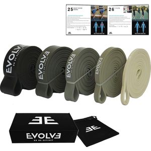 Weerstandsbanden Set 5 Niveaus - Dikke Latex Voor Thuis Gym en Yoga Training