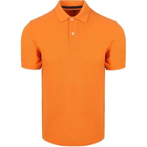Steppin' Out Polo Piqué Classic Oranje - Maat M - Heren - Polo shirt Heren met Korte mouw