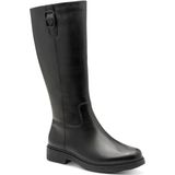 TAMARIS - Bottes Longues - Zwart - Comfortabel - Platte Schoenen