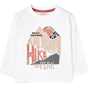 Boboli Knit T-shirt Met Lange Mouwen Wit 24 Months Jongens,Meisjes