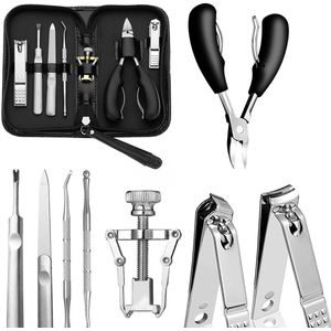 De 8-in-1 nagelverzorgingsset van hoogwaardig staal is de ideale oplossing voor harde en ingegroeide nagels. Bevat een nagelknipper, nageltang, schaar en andere accessoires voor nauwkeurig en veilig gebruik. Onmisbaar voor thuis en onderweg.