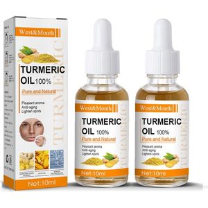 Turmeric Serum for Dark Spots， Dark Spot Corrector Serum for Face, Moisturizing Massage Essence Reduces Hyper pigmentation Age&Sun Spot, 2 Fl Oz