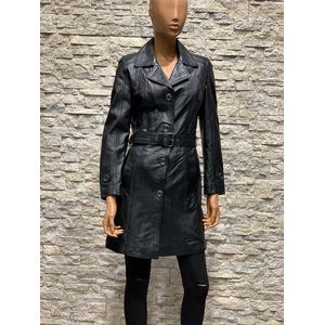 Leren lang dames parka lams - 44