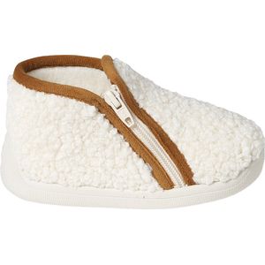Slofjes - Ecru - Omgekeerd Lam - Pantoffels - Gemaakt in Frankrijk