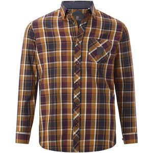 Jan Vanderstorm - OLAFVIK - Overhemd - Oranje - Klassiek Ruitpatroon