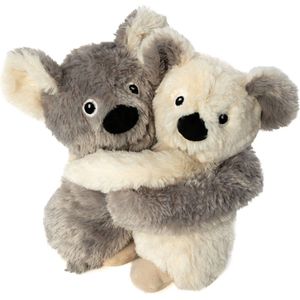 Warmteknuffel Koala knuffelende papa met kind Habibi warmie 23x19 cm - opwarmknuffel geschikt voor oven en magnetron koala - magnetronknuffel koala's - knuffelende koala's - knuffel koala