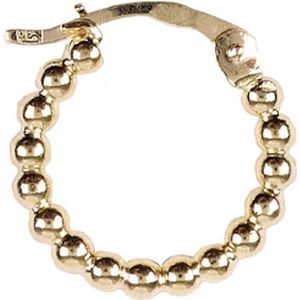 Gouden oorringen met pareldraad 14k - per paar