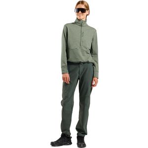 Odlo Womens Mid Layer 1/2 Zip Grid Fleece Fleecevest (Dames |olijfgroen)