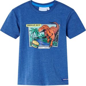 vidaXL - Kindershirt - 104 - gemêleerd - donkerblauw