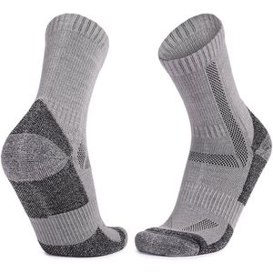 paar wollen wandelsokken voor heren, maximale demping, wandelsokken voor heren, één maat merinowol