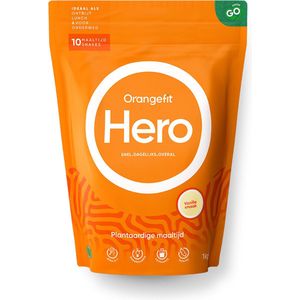 Orangefit Hero Vegan Maaltijdshake - 1kg (10 shakes) - Vanille - Maaltijdvervanger - Ontbijtshake