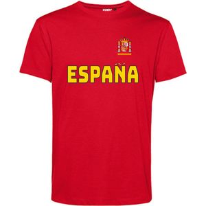 T-shirt Espana | EK 2024 |Spanje shirt | Shirt Spaanse Vlag | Rood | maat XS